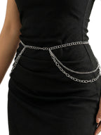 Silver-Tone Chunky Tassel Waist Chain with zinc-alloy details | BCN0239-02 | image 2