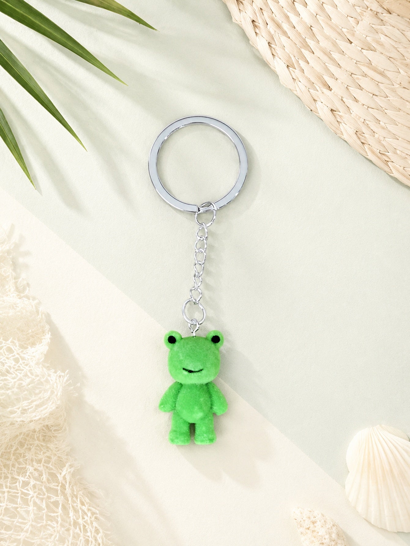 Mini green frog plush keychain and bag charm | KCA069-01 | image 2