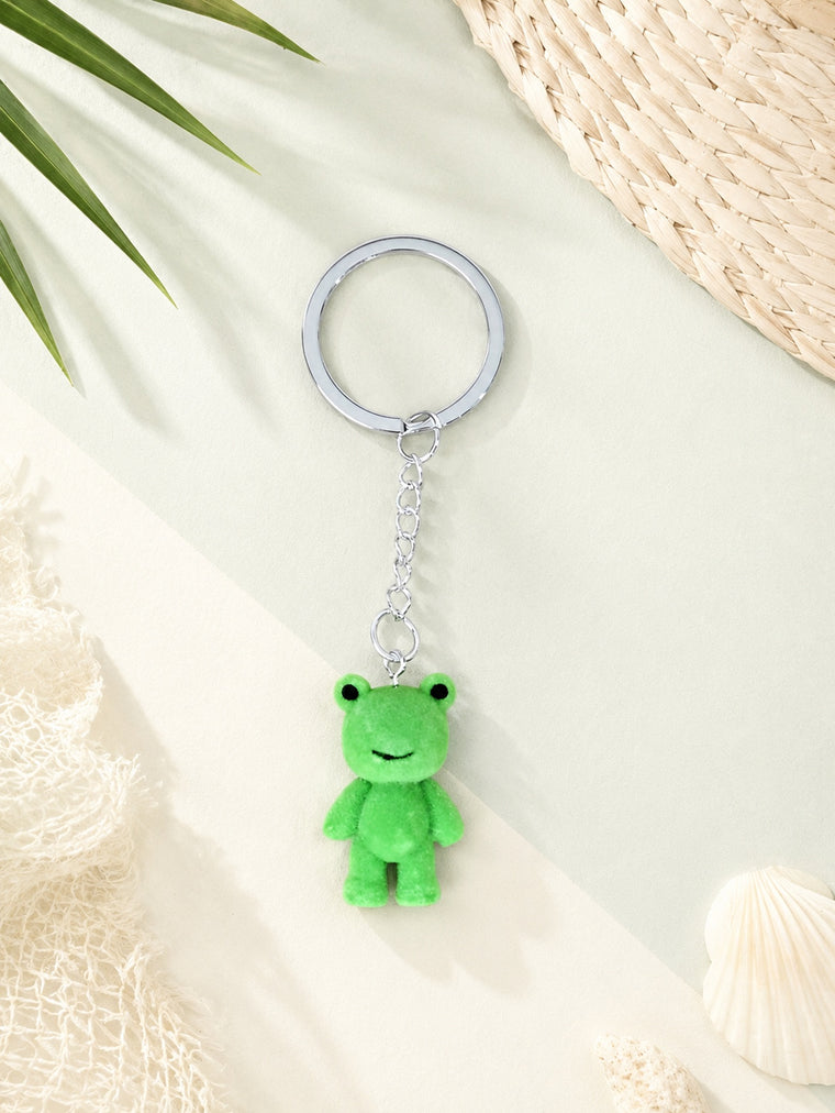 Mini green frog plush keychain and bag charm | KCA069-01 | image 2