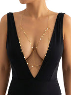 Gold-Tone Costume Body Chain with zinc-alloy details | BCN0201-01 | image 2