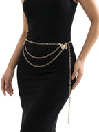 Gold-Tone Chunky Butterfly Waist Chain with zinc-alloy details | BCN0241-01 | image 2