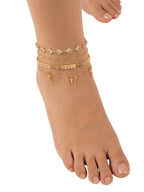 Butterfly Chain Anklet Set with zinc alloy details | JL7356-01 | image 2