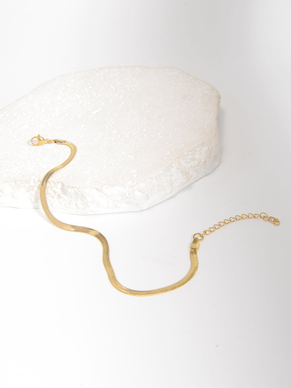 Stainless Steel Flat Chain Anklet with stainless steel details | JL7415-01 | image 2