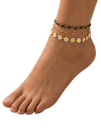 Daisy Chain Anklet Set with zinc alloy details | JL7338-01 | image 2