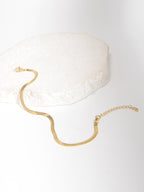 Stainless Steel Flat Chain Anklet with stainless steel details | JL7415-01 | image 3