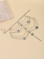 Silver-Tone Coin Layered Toe Anklet with zinc alloy details | JL7331-01 | image 3