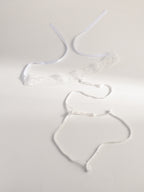 White Lace Garter Body Chain with polyester straps | BCN0755-01 | image 3