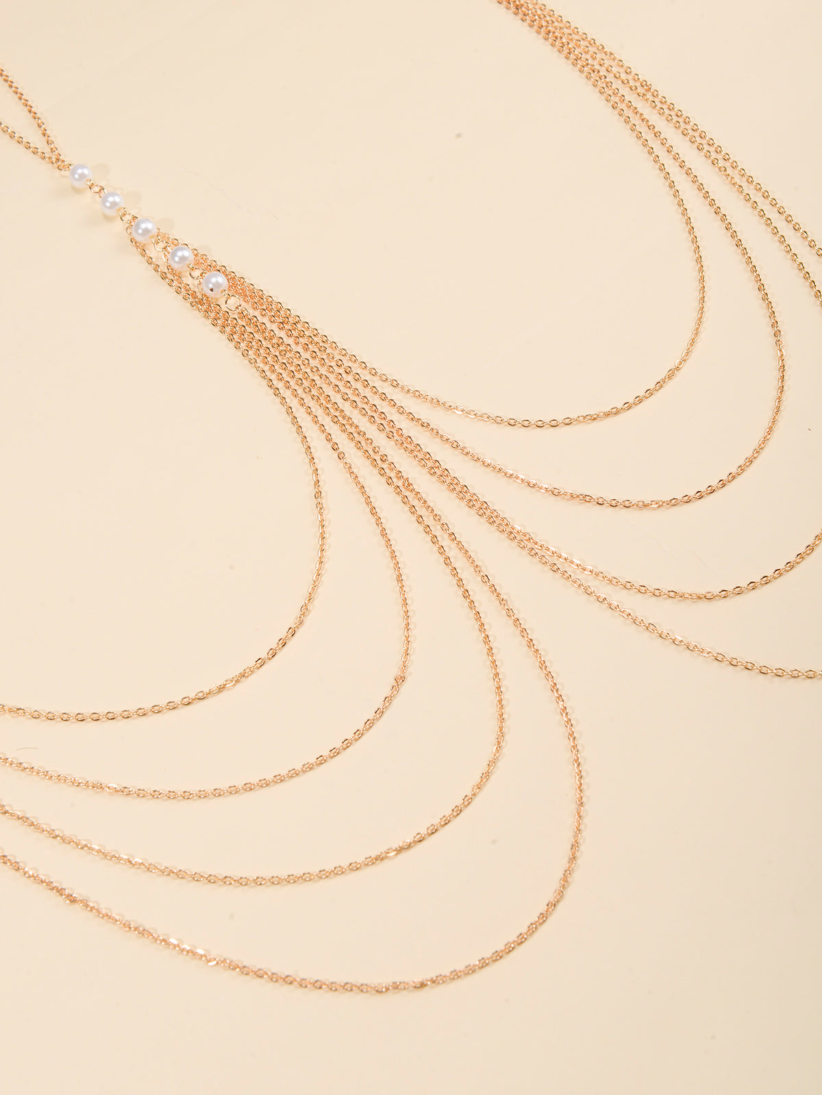 Gold-Tone Costume Body Chain with zinc-alloy details | BCN0203-01 | image 3