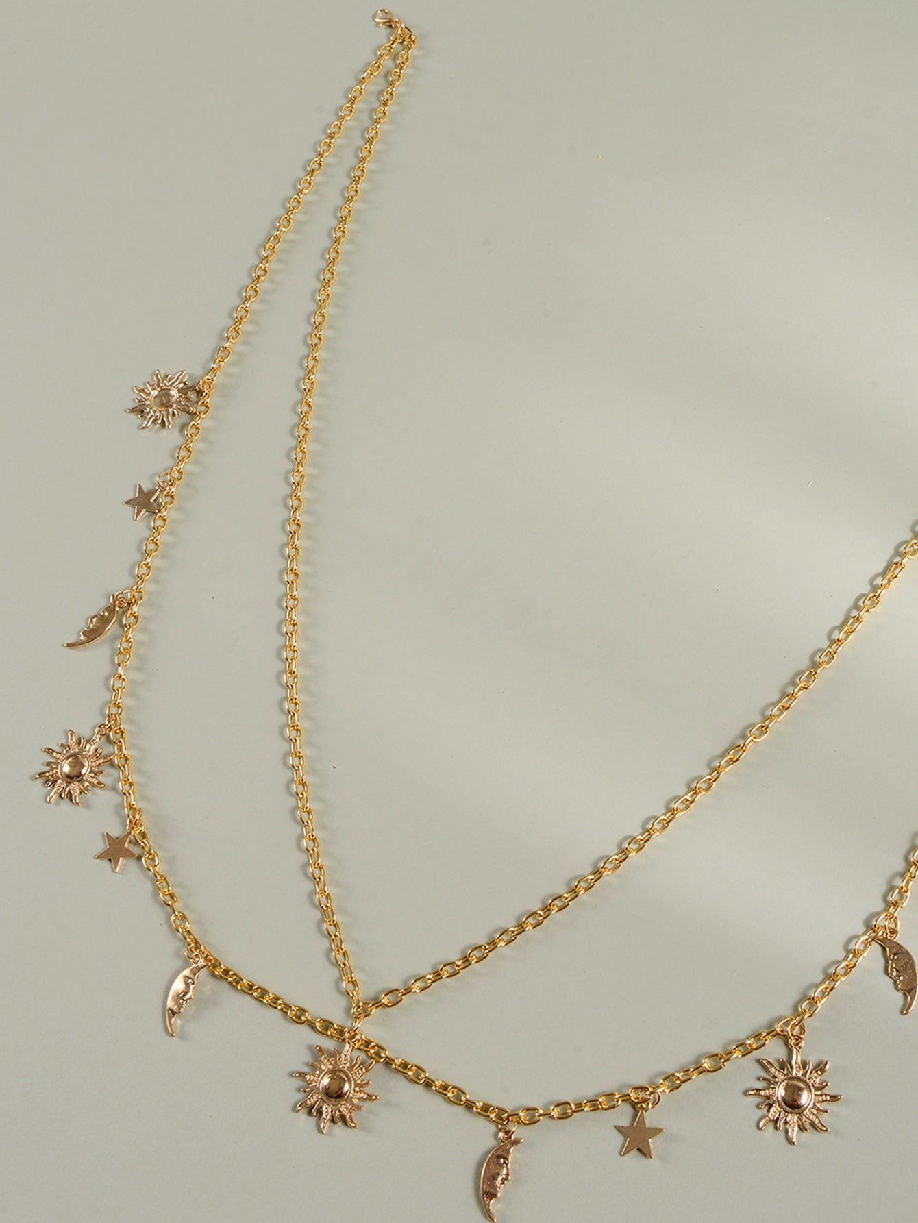 Gold-Tone Celestial Tassel Waist Chain with zinc-alloy details | BCN0248-01 | image 3