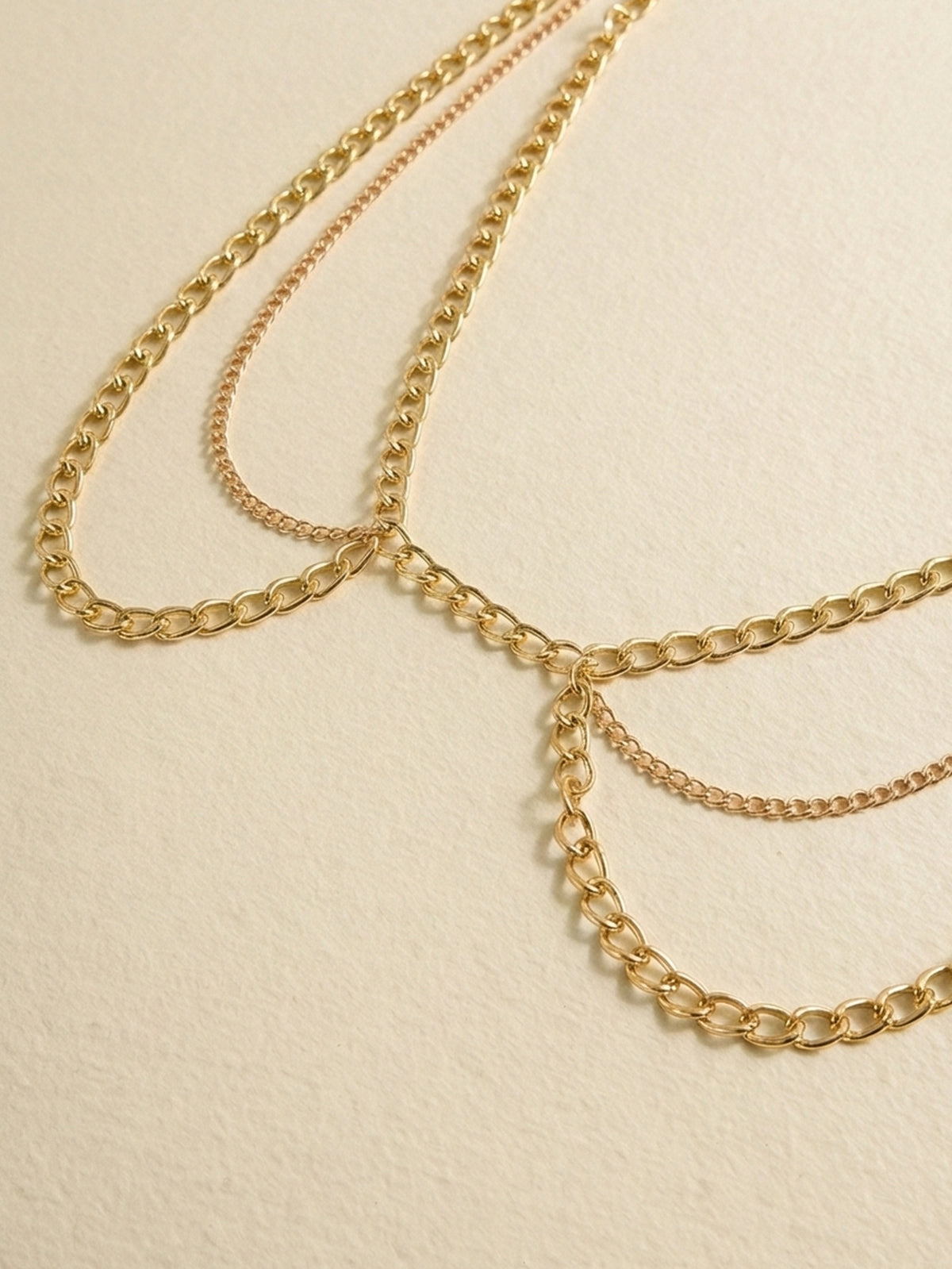 Gold-Tone Chunky Tassel Waist Chain with zinc-alloy details | BCN0239-01 | image 3