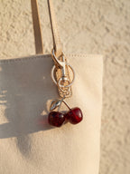 Red cherry keychain and bag charm | KCA084-04 | image 3