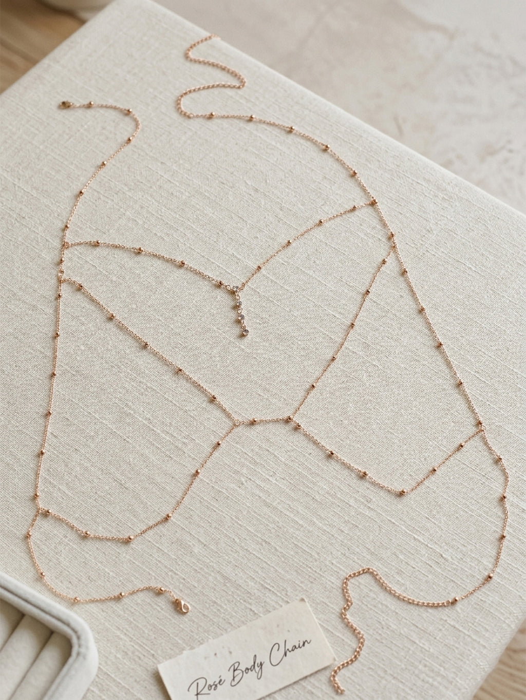 Gold-Tone Costume Body Chain with zinc-alloy details | BCN0202-02 | image 3