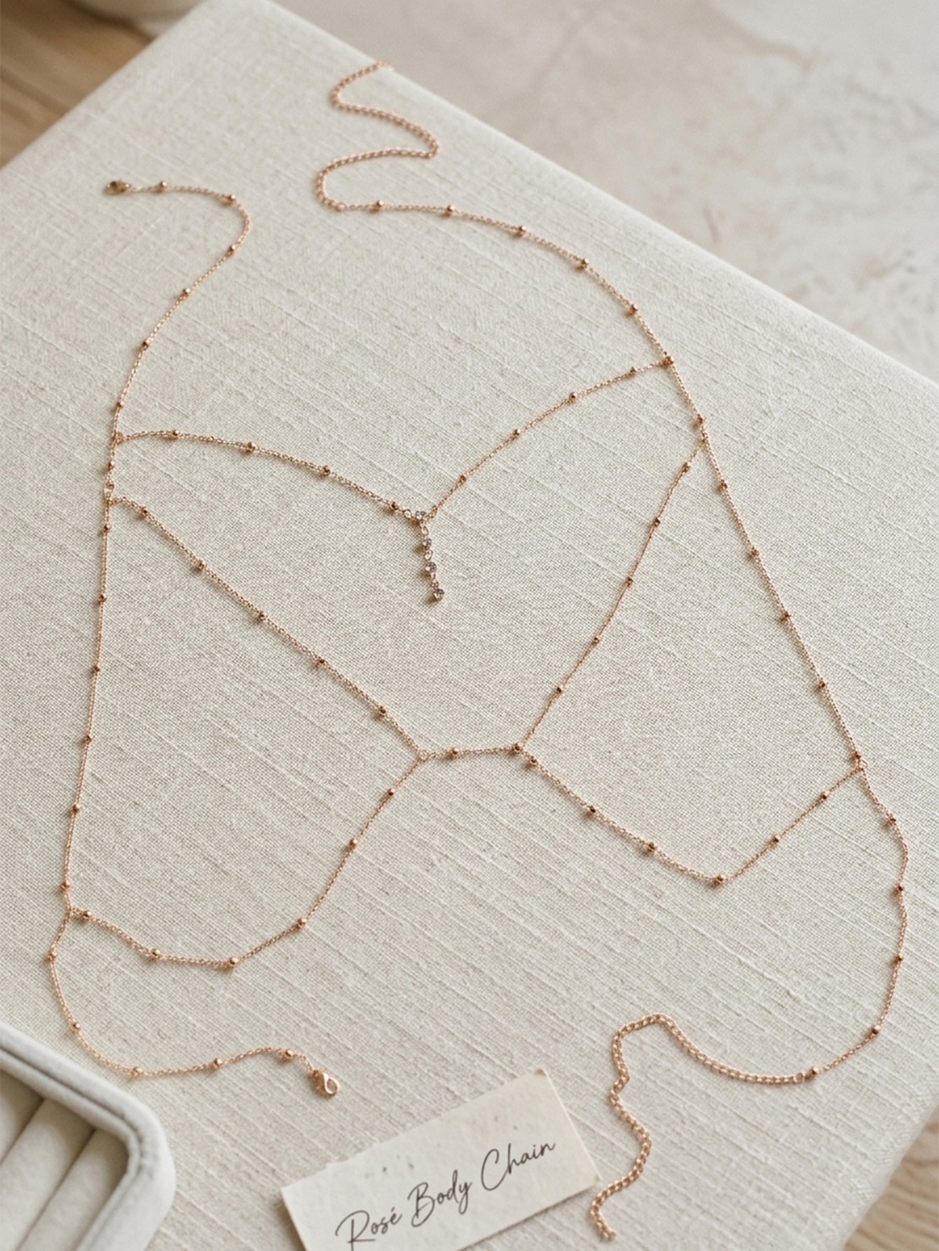 Gold-Tone Costume Body Chain with zinc-alloy details | BCN0202-02 | image 3