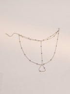 Silver-Tone Beaded Toe Anklet with zinc alloy details | JL7391-02 | image 3