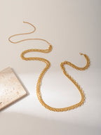 Gold-Tone Double-Layer Waist Chain with zinc-alloy details | BCN0289-01 | image 3