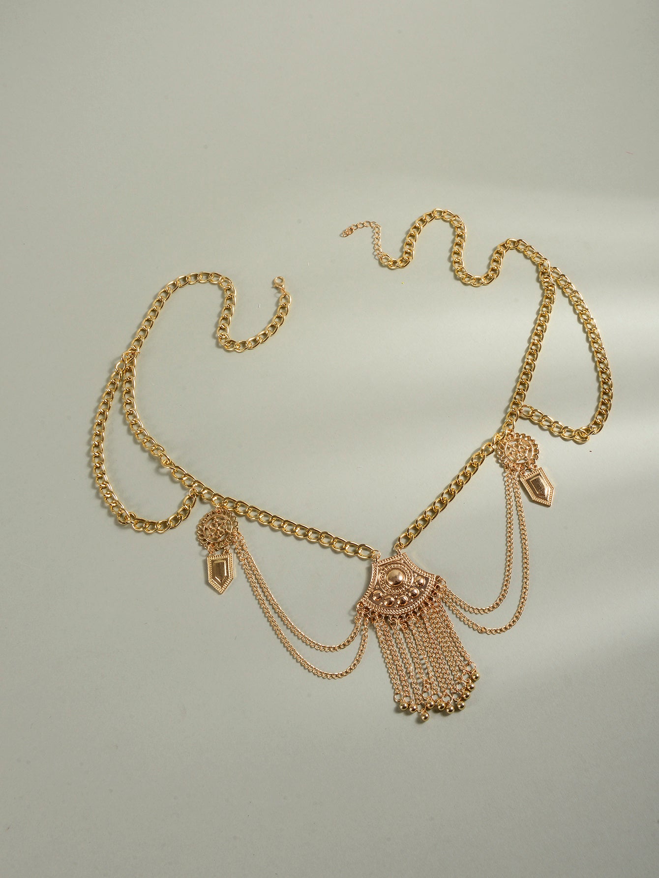 Gold-Tone Bohemian Shield Waist Chain with zinc-alloy details | BCN0252-02 | image 3