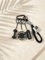 Mini barbell keychain with fitness theme | KCA085-09 | image 3