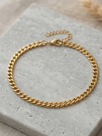Chunky Cuban Chain Anklet with stainless steel details | JL7422-01 | image 3