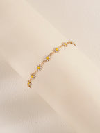 Gold-Tone Daisy Anklet with zinc alloy details | JL7366-01 | image 3