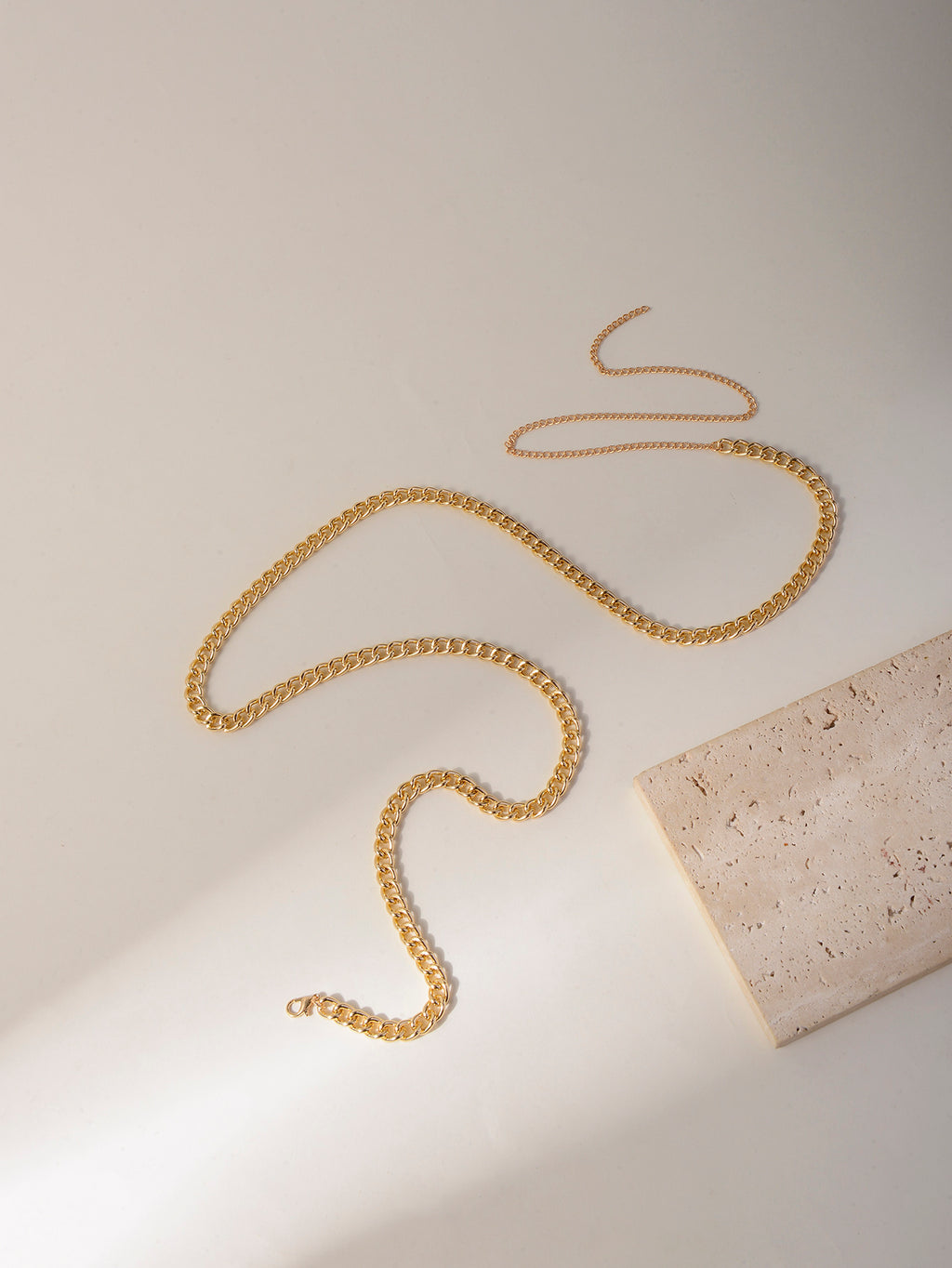 Gold-Tone Chunky Chain Waist Chain with zinc-alloy details | BCN0284-02 | image 3