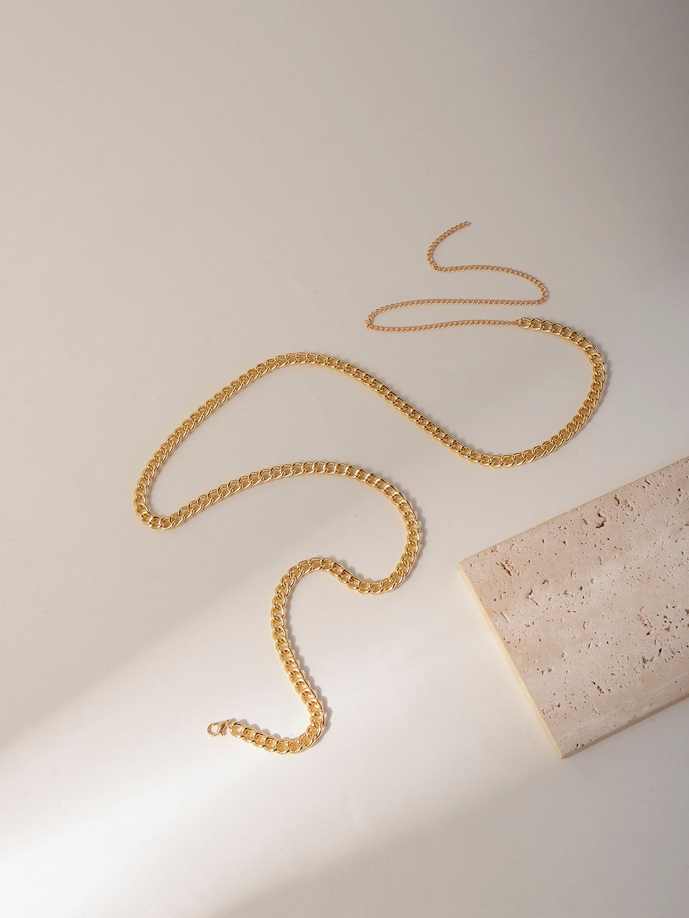 Gold-Tone Chunky Chain Waist Chain with zinc-alloy details | BCN0284-02 | image 3