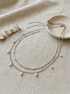 Silver-Tone Layered Pearl Waist Chain Set with iron-alloy details | BCN0807-02 | image 3