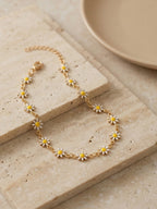 Daisy Enamel Anklet with copper alloy details | JL7421-01 | image 3