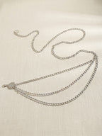 Silver-Tone Shield Chain Waist Chain with zinc-alloy details | BCN0234-02 | image 3