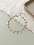 Beaded Charm Anklet with plastic and zinc alloy details | JL7427-01 | image 3