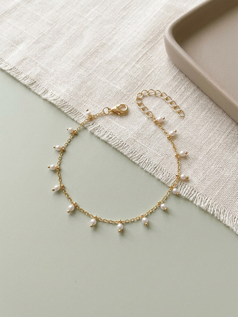 Beaded Charm Anklet with plastic and zinc alloy details | JL7427-01 | image 3