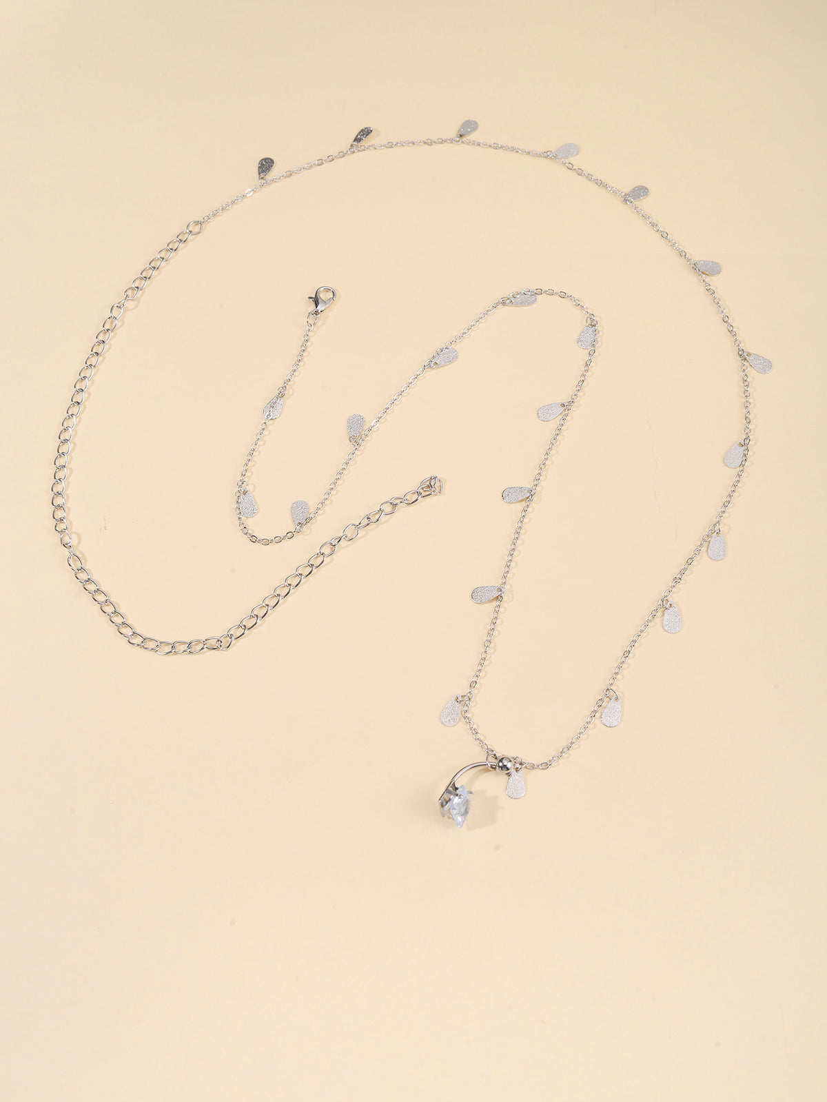 Silver-Tone Costume Body Chain with zinc-alloy details | BCN0207-01 | image 3