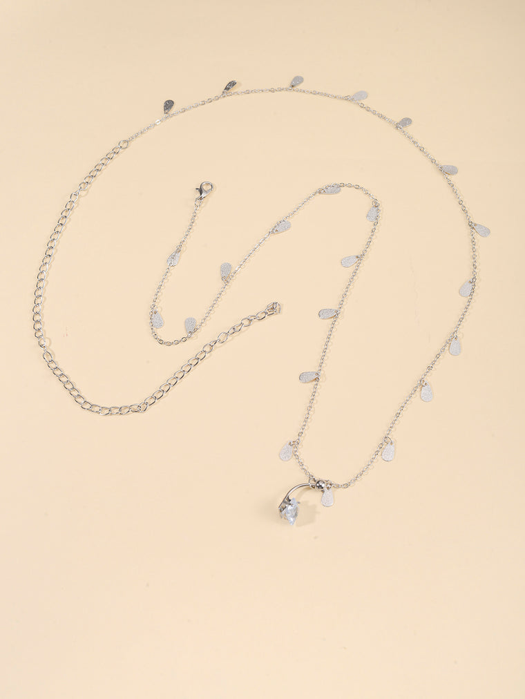 Silver-Tone Costume Body Chain with zinc-alloy details | BCN0207-01 | image 3