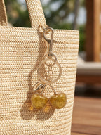 Crystal-look cherry keychain and bag charm | KCA084-01 | image 3