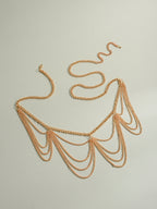 Gold-Tone Layered Tassel Waist Chain with zinc-alloy details | BCN0235-01 | image 3