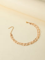 Triple-Layer Heart Charm Anklet with zinc alloy details | JL7344-01 | image 3