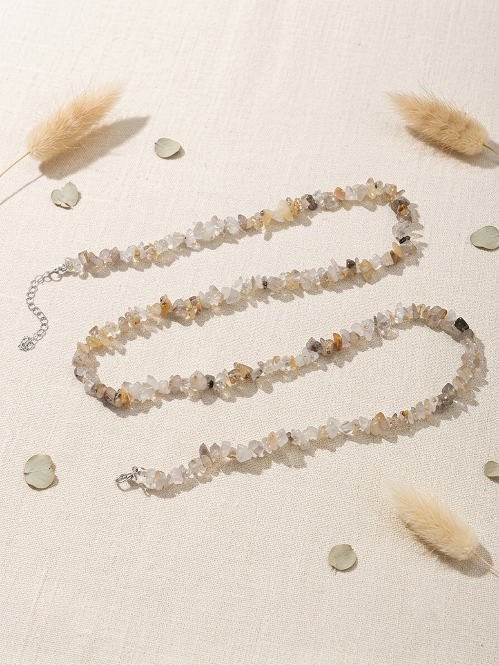 Light Gray Natural Stone Waist Chain with stone beads | BCN0020-05 | image 3