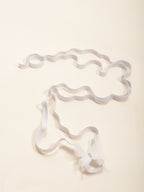 White Butterfly Wrap Anklet with elastic band details | JL7409-01 | image 3
