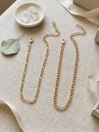 Minimalist Chain Anklet Set with zinc alloy details | JL7414-01 | image 3