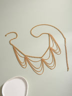 Gold-Tone Layered Tassel Waist Chain with zinc-alloy details | BCN0235-01 | image 4