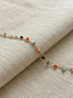 Beaded Charm Anklet with plastic and zinc alloy details | JL7427-02 | image 4
