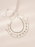 Heart Seed Bead Anklet Set with zinc alloy details | JL7345-05 | image 4