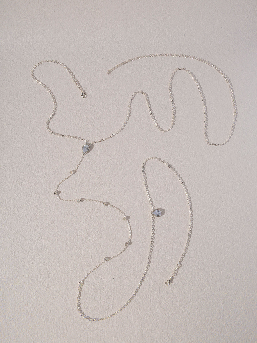 Silver-Tone Crystal Body Chain with zinc-alloy details | BCN0397-02 | image 4