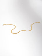 Stainless Steel Flat Chain Anklet with stainless steel details | JL7415-01 | image 4