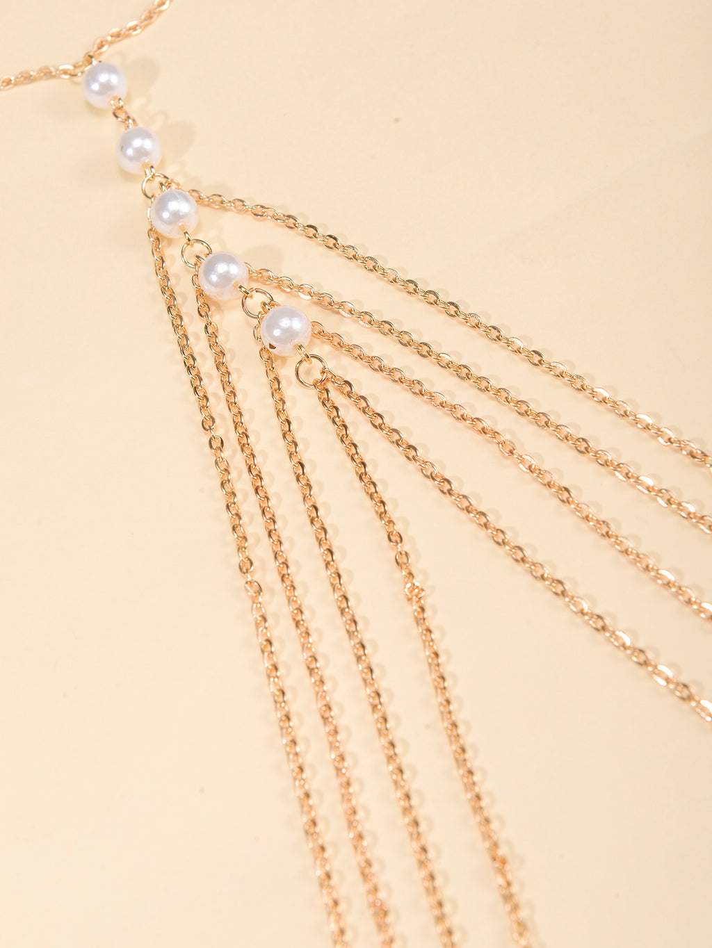 Gold-Tone Costume Body Chain with zinc-alloy details | BCN0203-01 | image 4