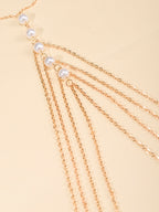 Gold-Tone Costume Body Chain with zinc-alloy details | BCN0203-01 | image 4