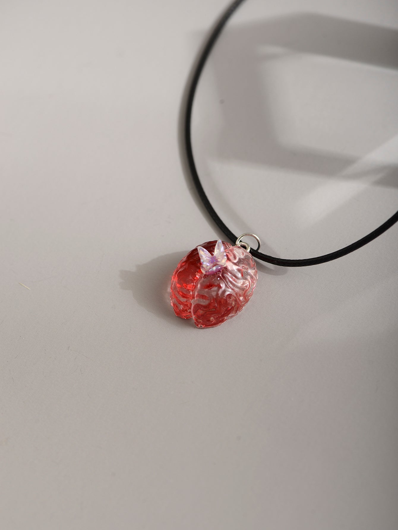 Halloween Brain Butterfly Necklace with plastic components | NA734-01 | image 4