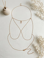 Gold-Tone Costume Body Chain with zinc-alloy details | BCN0205-01 | image 4