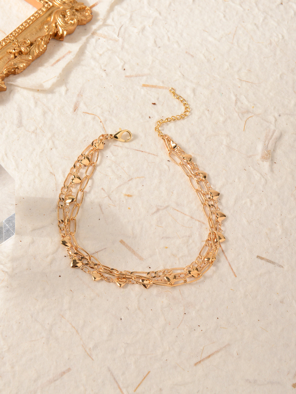 Minimalist Chain Anklet with zinc alloy details | JL7384-01 | image 4