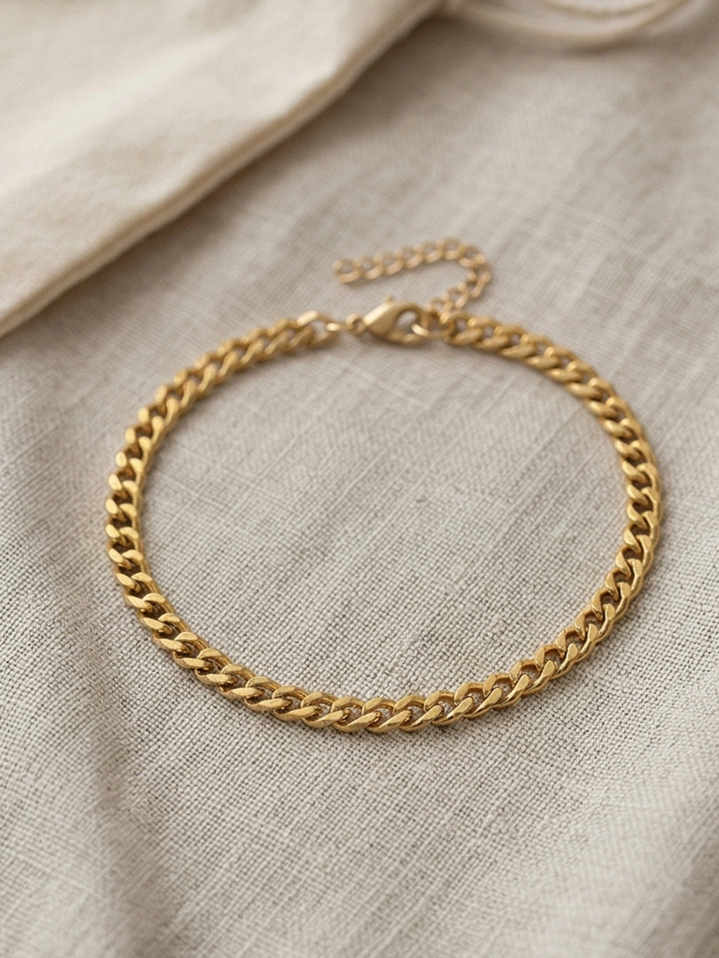 Chunky Cuban Chain Anklet with stainless steel details | JL7422-01 | image 4