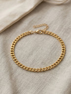 Chunky Cuban Chain Anklet with stainless steel details | JL7422-01 | image 4